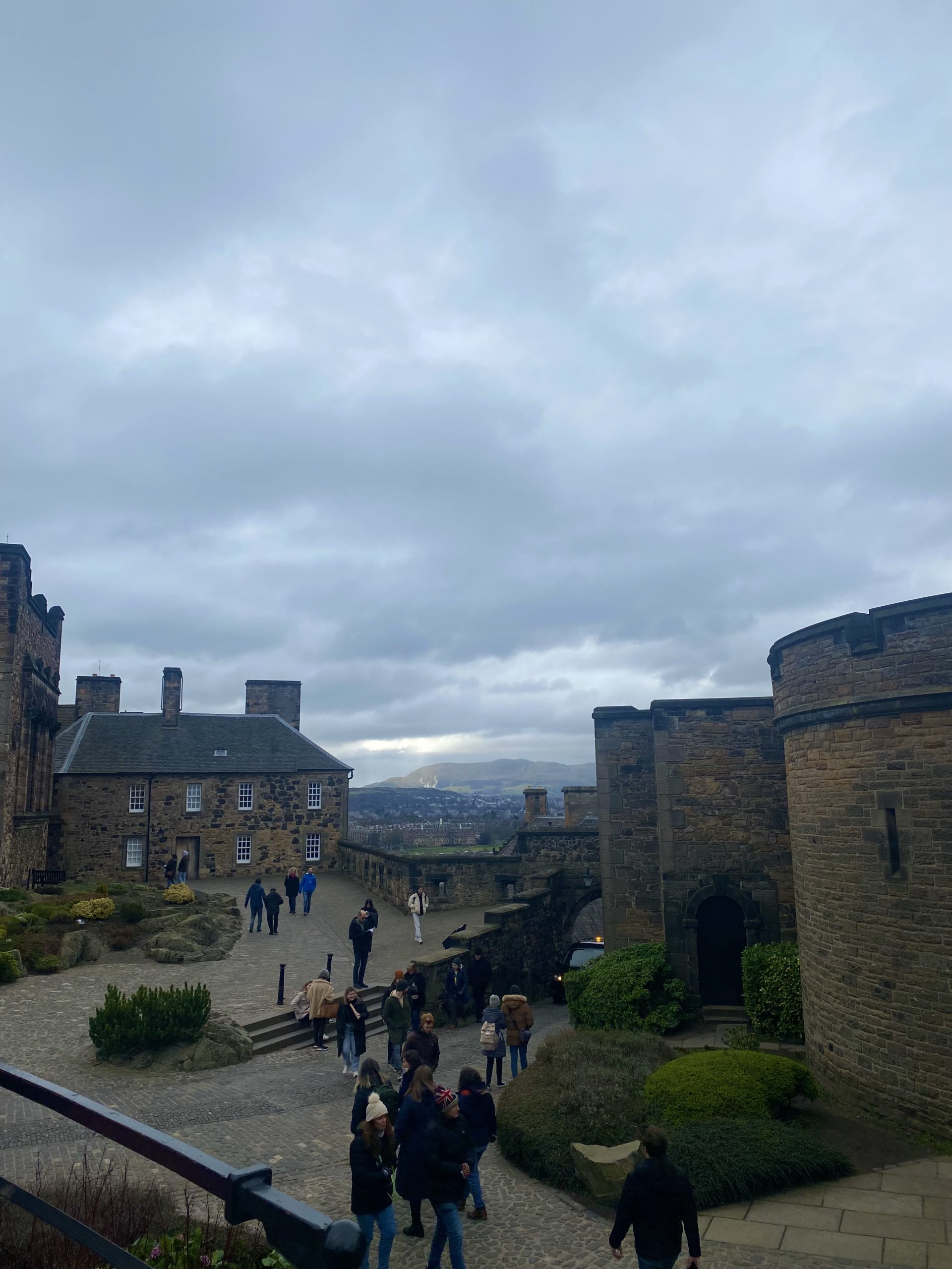 view of the Edinburgh from the castle