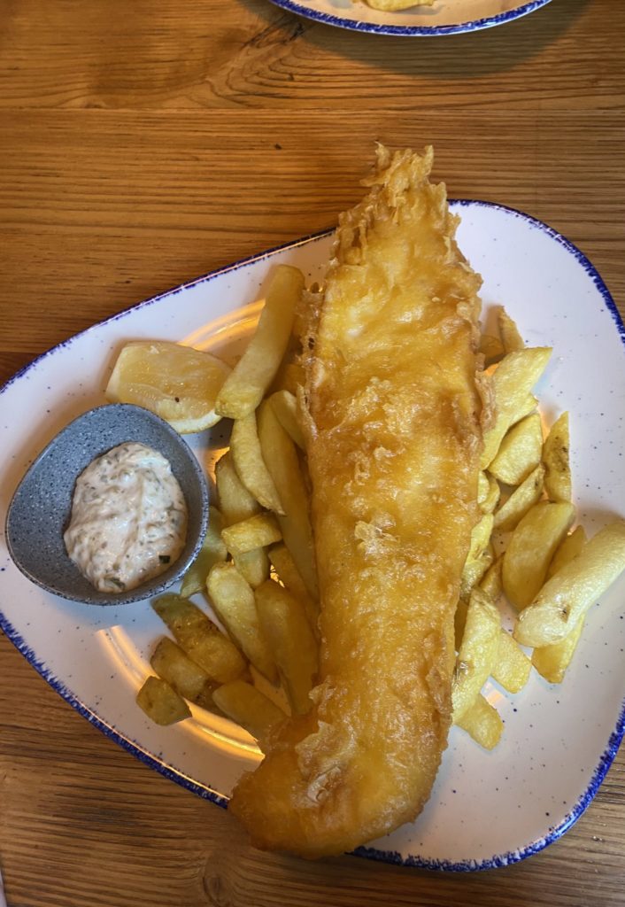 Fish & Chips on a plate
